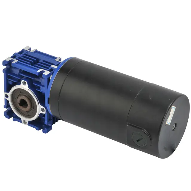 12V/24V/36V/48V 150W 200W 250W 300W DIA.90 PMDC MOTOR WITH NMRV030 GEARBOX LOW SPEED HIGH TORQUE DC WORM GEAR MOTOR